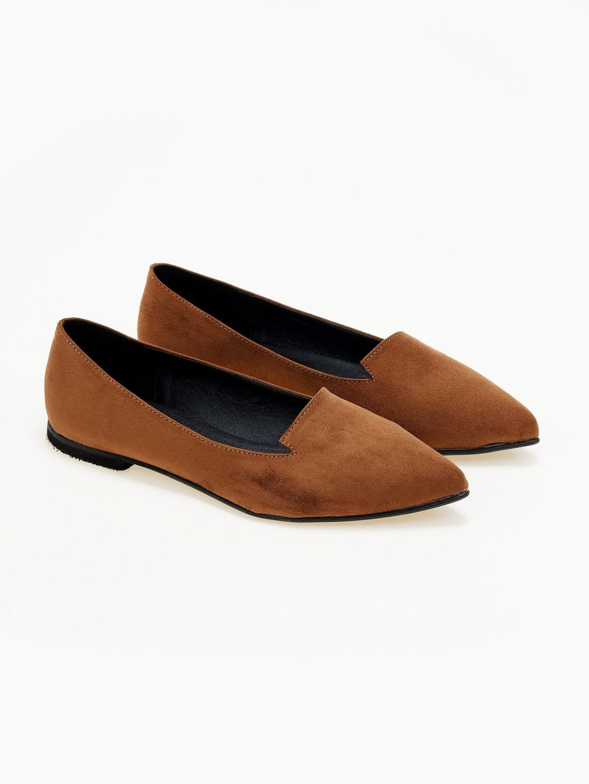 Μπαλαρίνες μυτερές suede Estil - Ταμπά - thefashionproject.gr - Estil