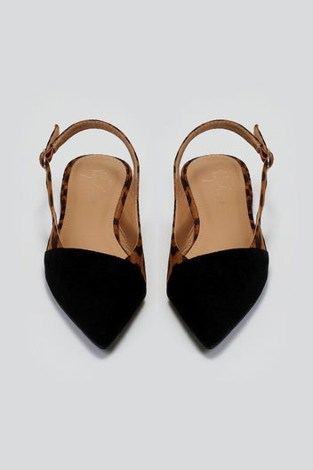 Μπαλαρίνες slingback μυτερές - Leopard - thefashionproject.gr - Sergio Todzi