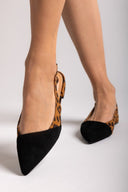 Μπαλαρίνες slingback μυτερές - Leopard - thefashionproject.gr - Sergio Todzi