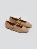 Μπαλαρίνες suede με μπαρέτα ERYNN - Τάουπε - thefashionproject.gr - ERYNN
