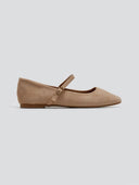 Μπαλαρίνες suede με μπαρέτα ERYNN - Τάουπε - thefashionproject.gr - ERYNN