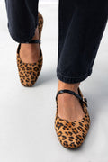 Μπαλαρίνες suede με print - Leopard - thefashionproject.gr - TFP
