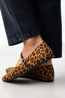 Μπαλαρίνες suede με print - Leopard - thefashionproject.gr - TFP