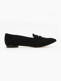 Μπαλαρίνες suede μυτερά estil - Μαύρο - thefashionproject.gr - Estil