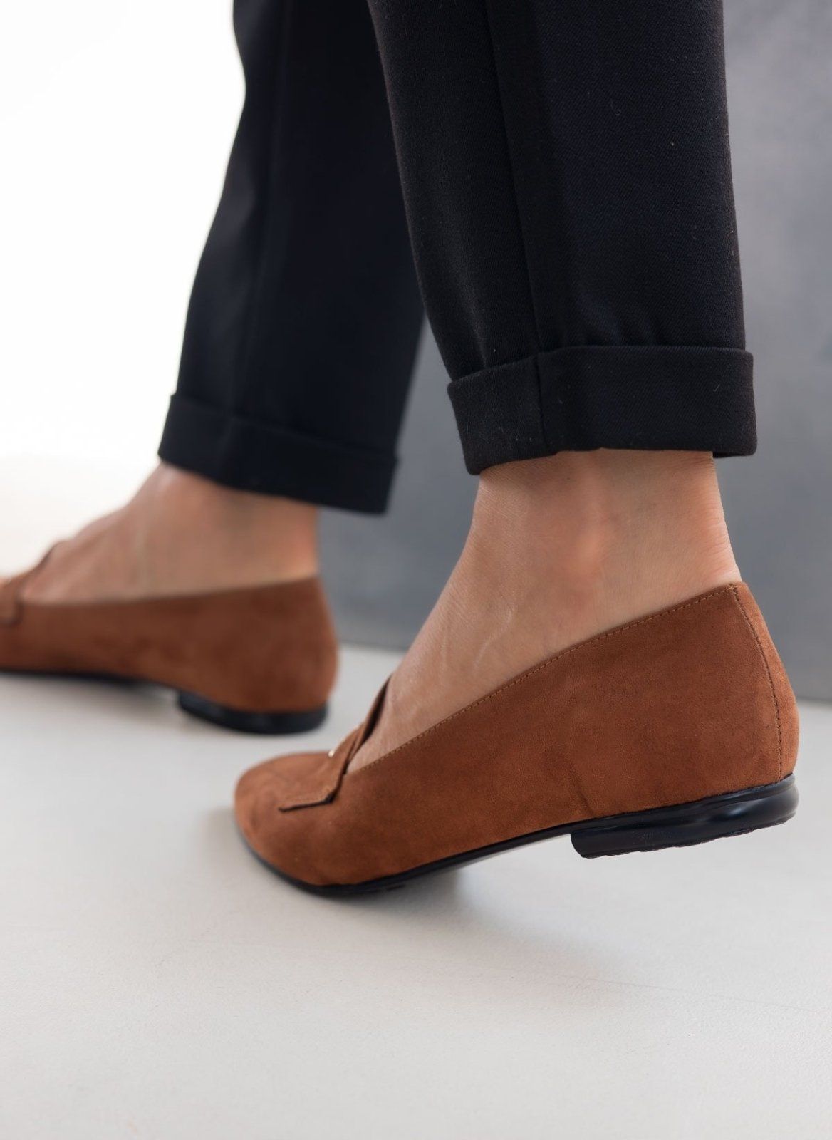 Μπαλαρίνες suede μυτερά estil - Ταμπά - thefashionproject.gr - Estil