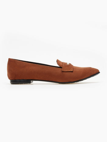 Μπαλαρίνες suede μυτερά estil - Ταμπά - thefashionproject.gr - Estil