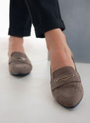 Μπαλαρίνες suede μυτερά estil - Τάουπε - thefashionproject.gr - Estil