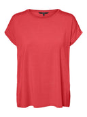 Μπλούζα με λεπτό ρεβέρ στα μανίκια Vero Moda Curve 10285451