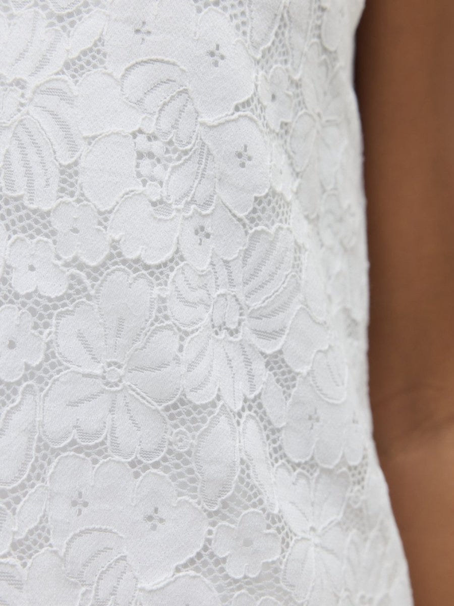 Μπλούζα αμάνικη με δαντέλα Vero Moda 10330053 - Λευκό - thefashionproject.gr - VERO MODA