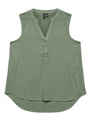 Μπλούζα αμάνικη με κουμπιά Vero Moda 10326002 - Πράσινο - thefashionproject.gr - VERO MODA