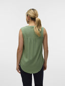 Μπλούζα αμάνικη με κουμπιά Vero Moda 10326002 - Πράσινο - thefashionproject.gr - VERO MODA