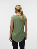 Μπλούζα αμάνικη με κουμπιά Vero Moda 10326002 - Πράσινο - thefashionproject.gr - VERO MODA