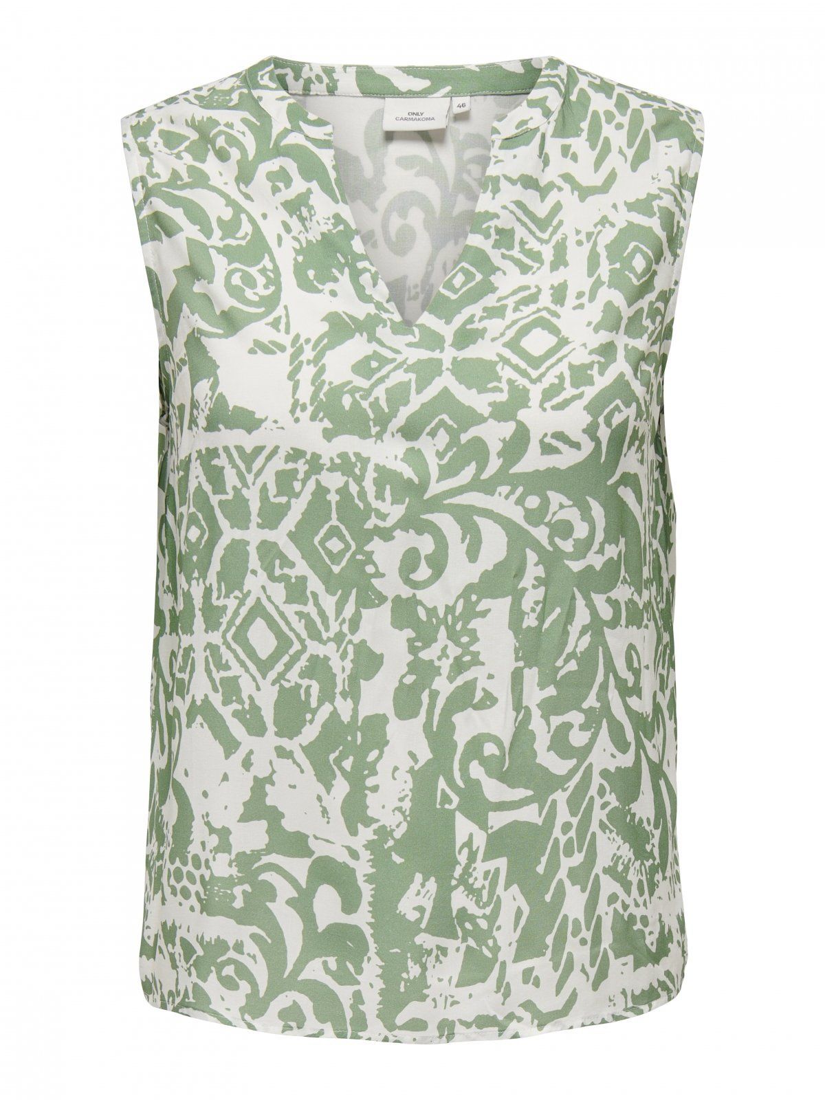 Μπλούζα αμάνικη με print plus size ONLY CARMAKOMA 15324780 - Μέντα - thefashionproject.gr - CARMAKOMA