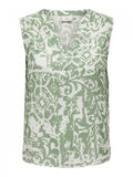 Μπλούζα αμάνικη με print plus size ONLY CARMAKOMA 15324780 - Μέντα - thefashionproject.gr - CARMAKOMA