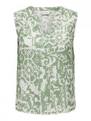 Μπλούζα αμάνικη με print plus size ONLY CARMAKOMA 15324780 - Μέντα - thefashionproject.gr - CARMAKOMA