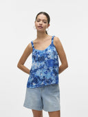 Μπλούζα αμάνικη με print Vero Moda 10329369 - Μπλε - thefashionproject.gr - VERO MODA
