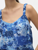 Μπλούζα αμάνικη με print Vero Moda 10329369 - Μπλε - thefashionproject.gr - VERO MODA
