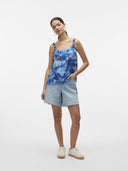 Μπλούζα αμάνικη με print Vero Moda 10329369 - Μπλε - thefashionproject.gr - VERO MODA