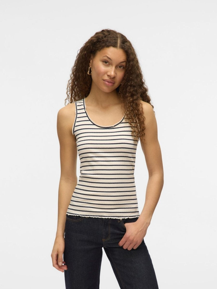Μπλούζα αμάνικη Vero Moda 10329688 - Λευκό - thefashionproject.gr - VERO MODA