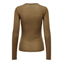 Μπλούζα ημιδιάφανη Only 15307308 - Caramel - thefashionproject.gr - ONLY