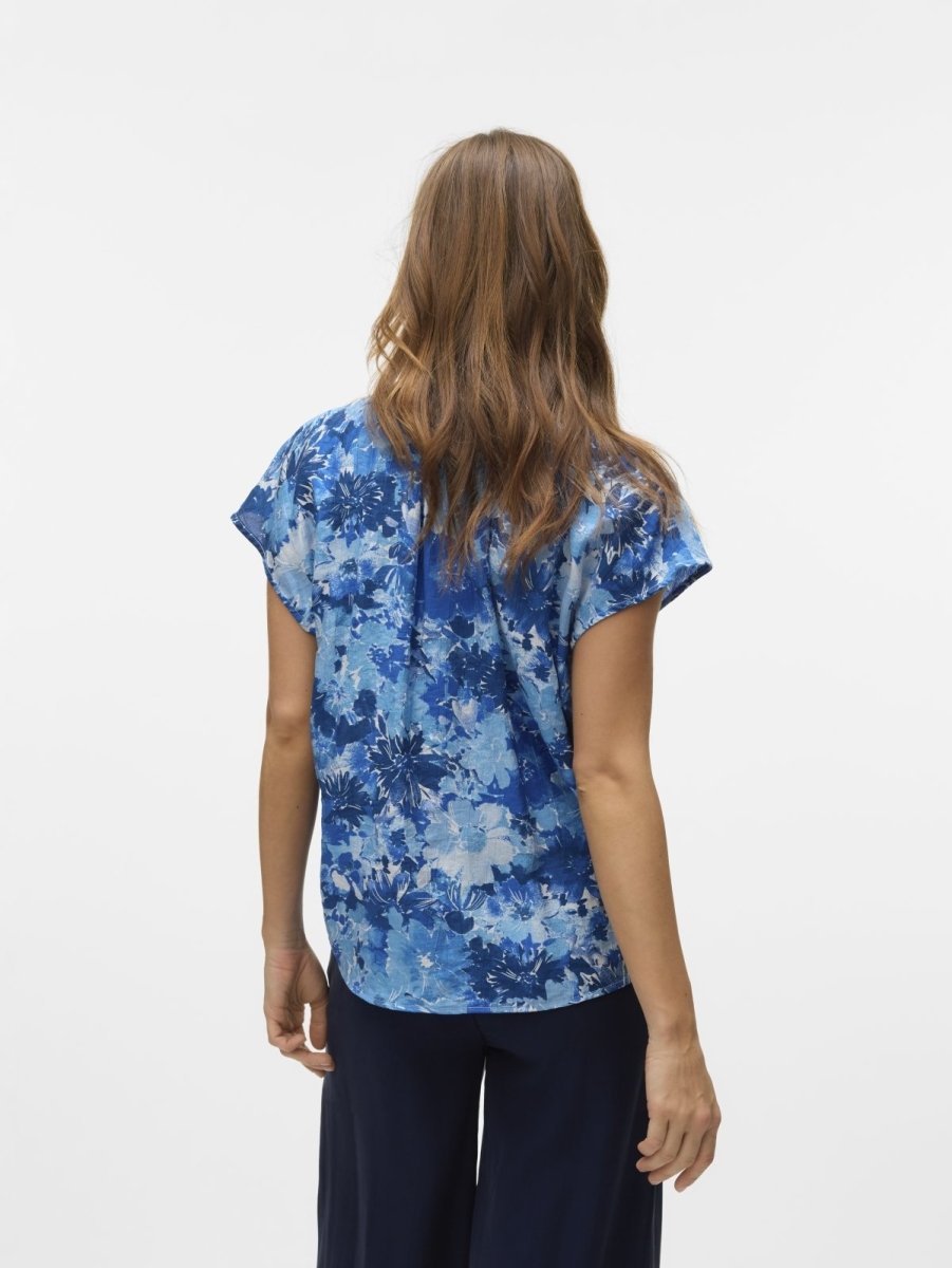 Μπλούζα κοντομάνικη Vero Moda 10329371 - Μπλε - thefashionproject.gr - VERO MODA