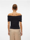 Μπλούζα με ανοιχτούς ώμους AWARE 10304834 - Μαύρο - thefashionproject.gr - AWARE by VERO MODA