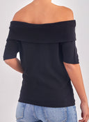 Μπλούζα με ανοιχτούς ώμους AWARE 10304834 - Μαύρο - thefashionproject.gr - AWARE by VERO MODA