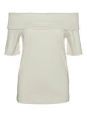 Μπλούζα με ανοιχτούς ώμους AWARE 10304834 - Μπεζ - thefashionproject.gr - AWARE by VERO MODA
