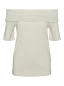 Μπλούζα με ανοιχτούς ώμους AWARE 10304834 - Μπεζ - thefashionproject.gr - AWARE by VERO MODA