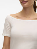 Μπλούζα με ανοιχτούς ώμους AWARE by Vero moda 10323420 - Λευκό - thefashionproject.gr - AWARE by VERO MODA