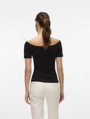 Μπλούζα με ανοιχτούς ώμους AWARE by Vero moda 10323420 - Μαύρο - thefashionproject.gr - AWARE by VERO MODA