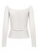 Μπλούζα με ανοιχτούς ώμους ONLY 15339763 - Λευκό - thefashionproject.gr - ONLY