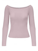 Μπλούζα με ανοιχτούς ώμους ONLY 15339763 - Ροζ - thefashionproject.gr - ONLY