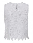 Μπλούζα με διάτρητο σχέδιο ONLY 15343156 - Λευκό - thefashionproject.gr - ONLY