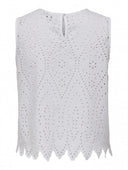 Μπλούζα με διάτρητο σχέδιο ONLY 15343156 - Λευκό - thefashionproject.gr - ONLY