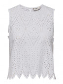 Μπλούζα με διάτρητο σχέδιο ONLY 15343156 - Λευκό - thefashionproject.gr - ONLY