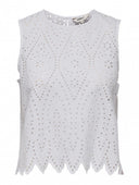Μπλούζα με διάτρητο σχέδιο ONLY 15343156 - Λευκό - thefashionproject.gr - ONLY