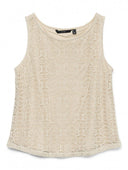 Μπλούζα με πλεκτό σχέδιο Vero Moda 10325032 - Άμμου - thefashionproject.gr - VERO MODA