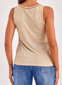 Μπλούζα με v cut ONLY 15320076 - Μπεζ - thefashionproject.gr - ONLY