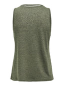 Μπλούζα με v cut ONLY 15320076 - Χακί - thefashionproject.gr - ONLY