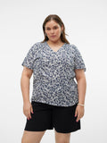 Μπλούζα plus size floral Vero Moda Curve 10305657 - Μπλε σκούρο - thefashionproject.gr - VERO MODA CURVE