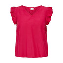 Μπλούζα plus size με βολάν CARMAKOMA 15320530 - Magenta - thefashionproject.gr - CARMAKOMA
