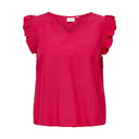 Μπλούζα plus size με βολάν CARMAKOMA 15320530 - Magenta - thefashionproject.gr - CARMAKOMA