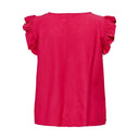 Μπλούζα plus size με βολάν CARMAKOMA 15320530 - Magenta - thefashionproject.gr - CARMAKOMA