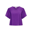 Μπλούζα plus size με v cut λαιμόκοψη CARMAKOMA 15316977 - Μωβ - thefashionproject.gr - CARMAKOMA