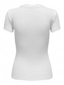 Μπλούζα ριμπ ONLY 15330639 - Λευκό - thefashionproject.gr - ONLY