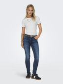 Μπλούζα ριμπ ONLY 15330639 - Λευκό - thefashionproject.gr - ONLY