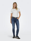 Μπλούζα ριμπ ONLY 15330639 - Λευκό - thefashionproject.gr - ONLY