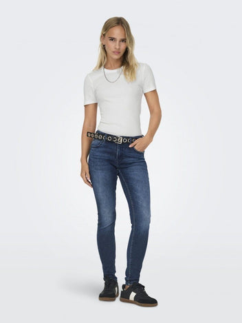 Μπλούζα ριμπ ONLY 15330639 - Λευκό - thefashionproject.gr - ONLY