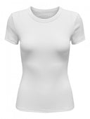 Μπλούζα ριμπ ONLY 15330639 - Λευκό - thefashionproject.gr - ONLY